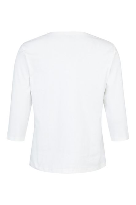 Huvudbild T-shirt med 3/4-ärm vit