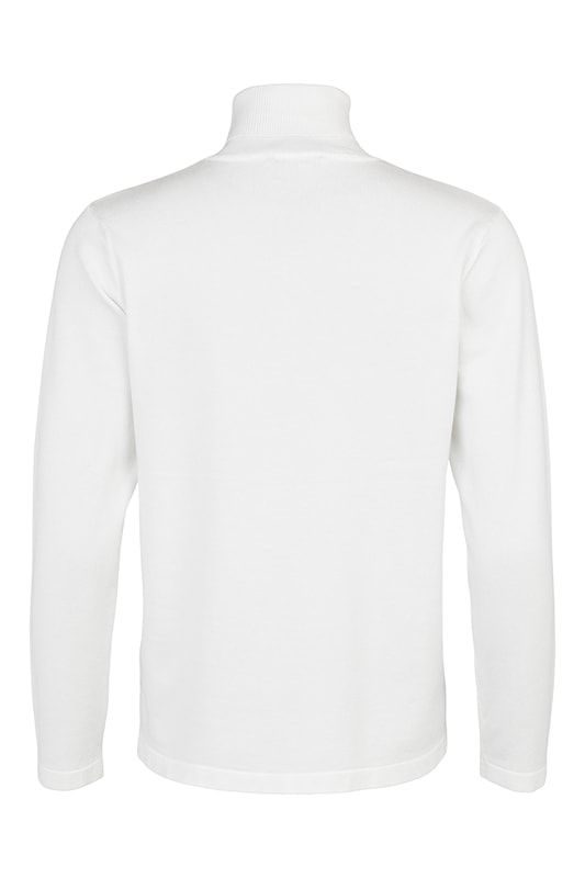 Stickad tröja med polo