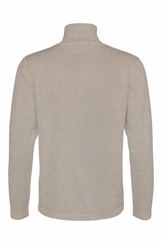 Stickad tröja med polo