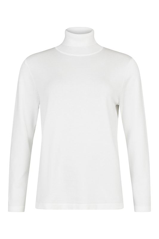 Stickad tröja med polo